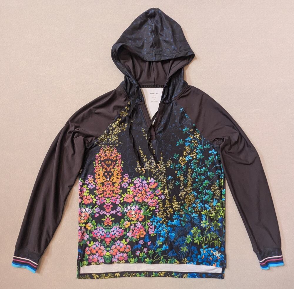 Johnny Was Bee Active Featherweight Pullover Hoodie Size XS